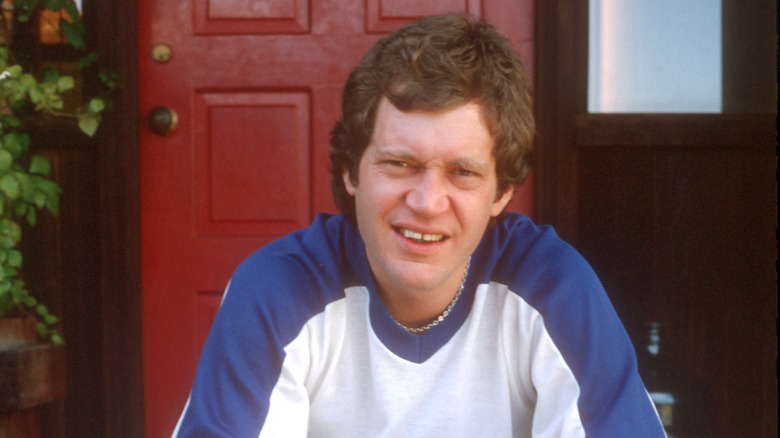 David Letterman squinting