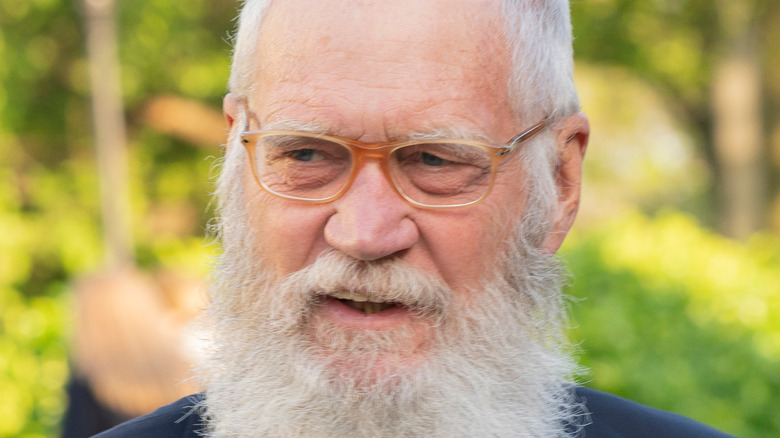 David Letterman with white beard