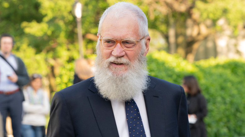 David Letterman with white beard