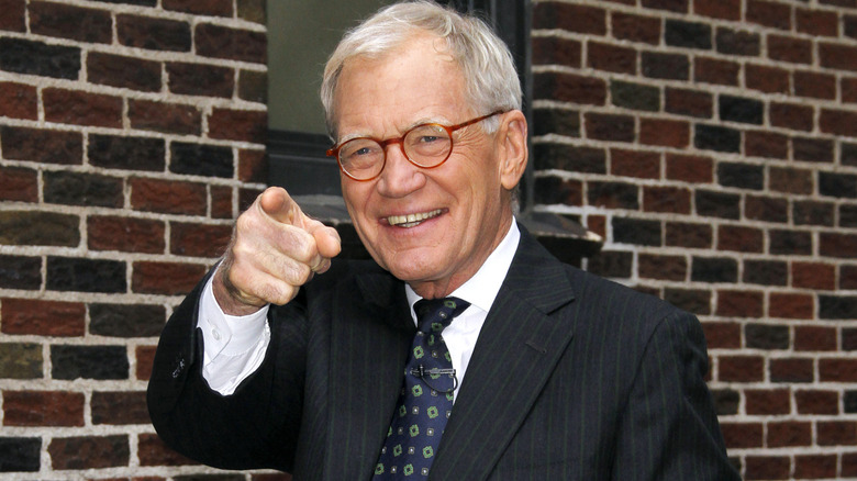 David Letterman pointing