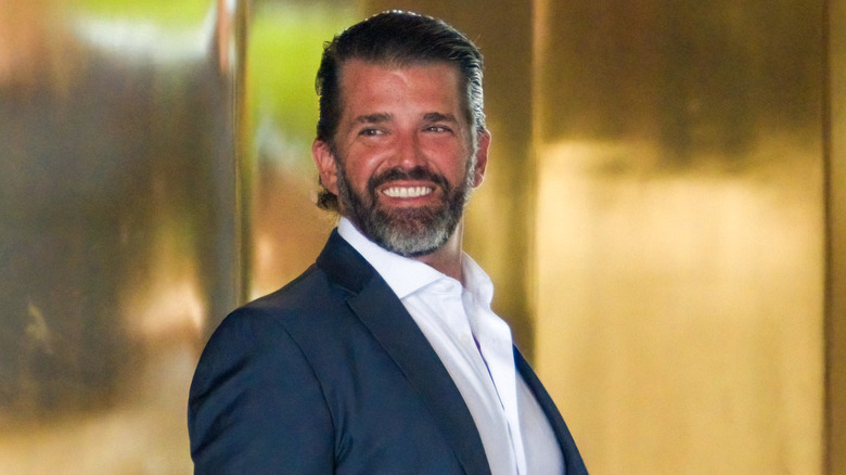 Donald Trump Jr. leaves Trump Tower