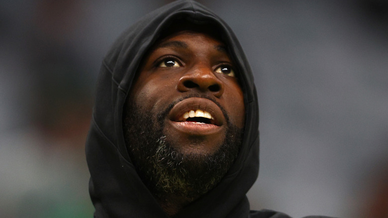 Draymond Green looking up
