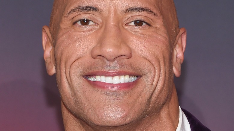 Dwayne Johnson smiling