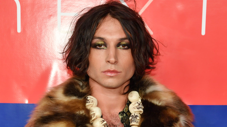 Ezra Miller posing