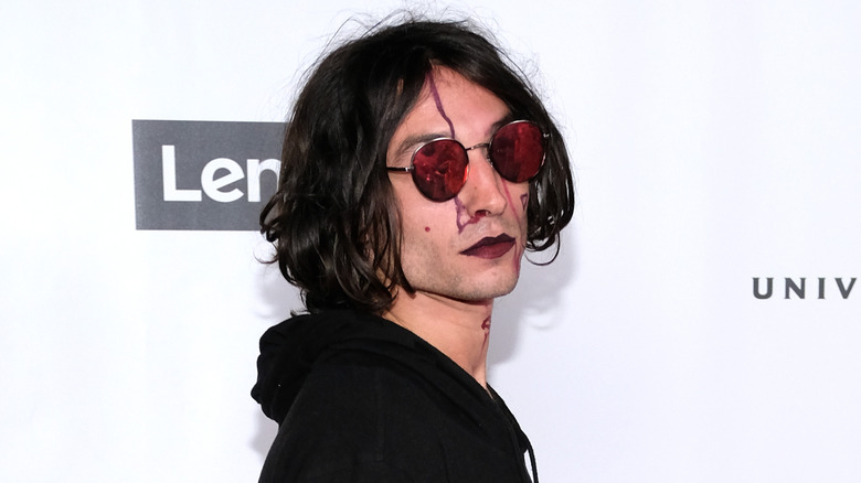 Ezra Miller posing