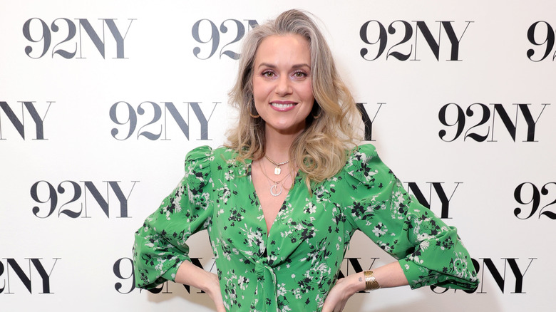 Hilarie Burton Morgan in green dress