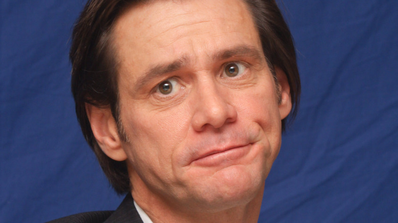 Jim Carrey frowning