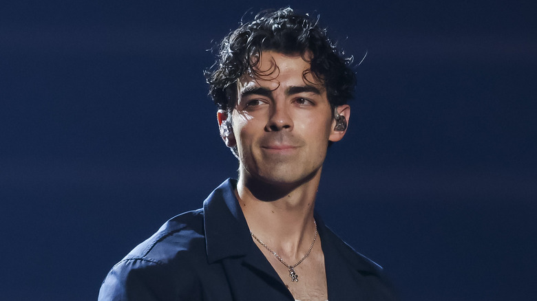 Joe Jonas performing onstage