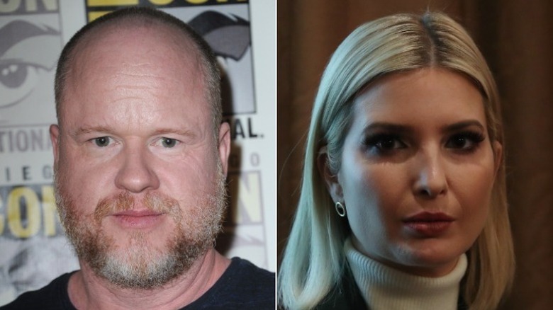 Joss Whedon and Ivanka Trump looking serious