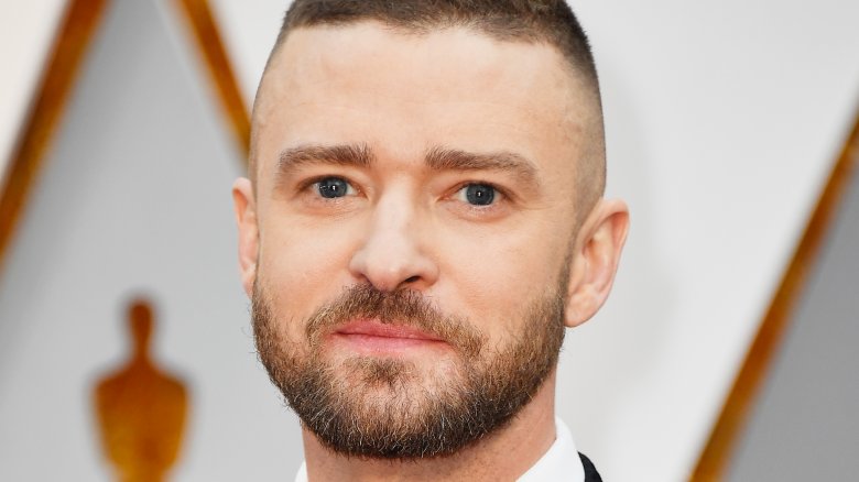 Justin Timberlake with buzzcut and beard