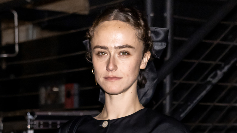 Ella Emhoff leaving the Vogue celebrates Tequila Don Julio and Willy Chavarria's Tequila Don Julio 70 Añejo Cristalino Artist Edition Bottle