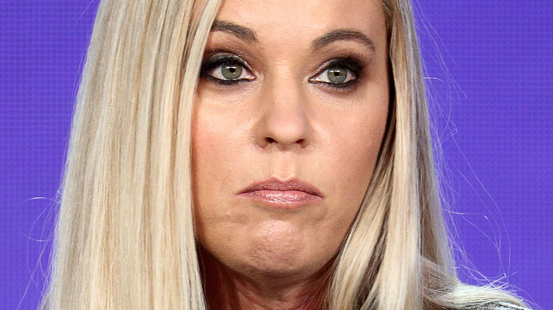 Kate Gosselin in gray sweater