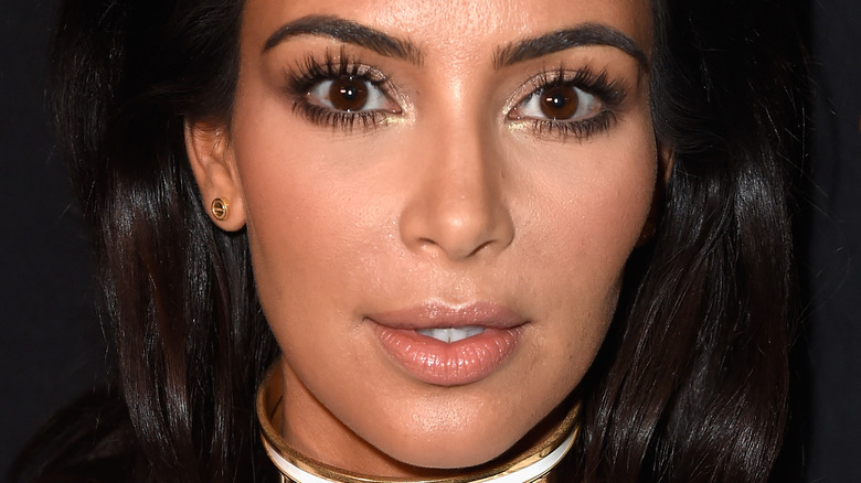 Kim Kardashian posing closeup