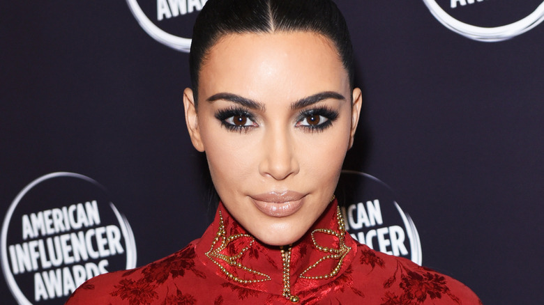 Kim Kardashian in red