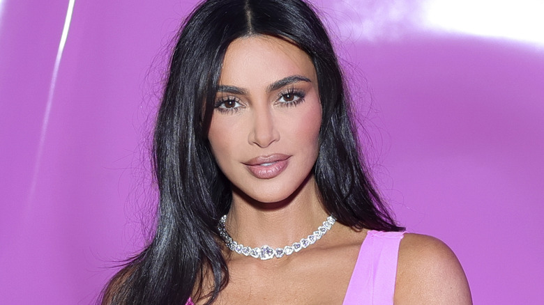 Kim Kardashian in pink