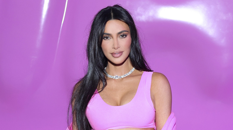 Kim Kardashian in pink