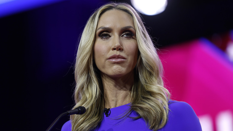 Lara Trump glaring in close-up