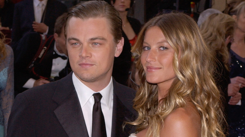 Leonardo DiCaprio and Gisele Bündchen smiling 