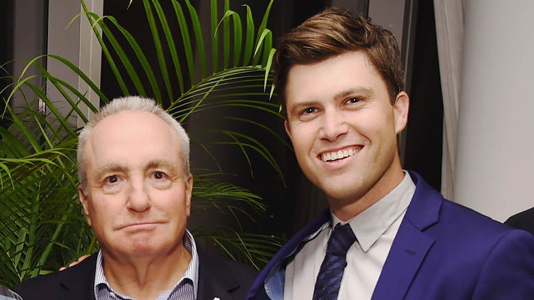 Lorne Michaels and Colin Jost smiling