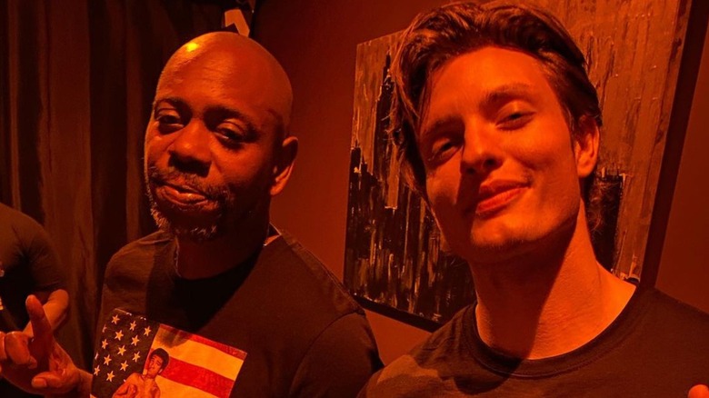 Dave Chappelle, Matt Rife smiling