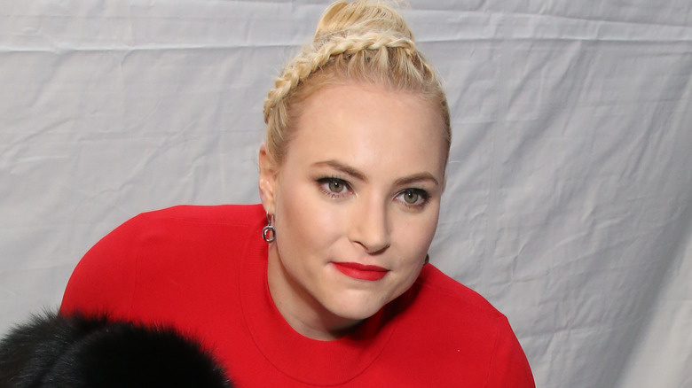 Meghan McCain leaning forward