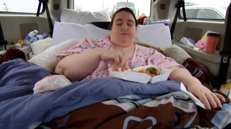 Penny Saeger eating fast food on My 600-lb Life