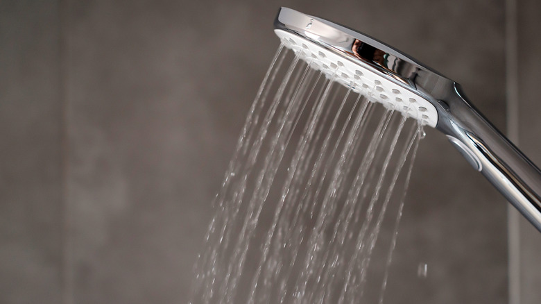 Water coming from shower