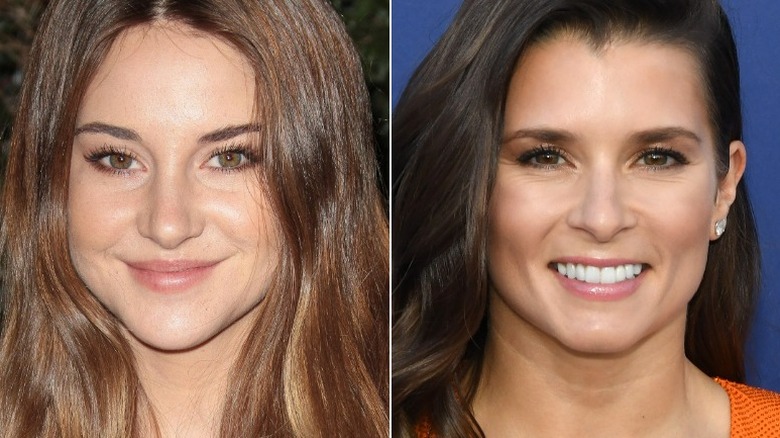 Shailene Woodley, Danica Patrick smiling