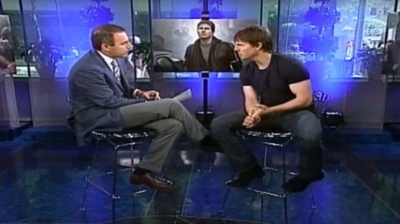 Matt Lauer interviewing Tom Cruise on Today