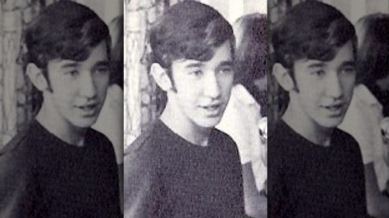 Black and white photo of young Tim Allen
