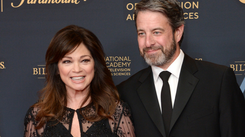 Valerie Bertinelli posing with Mike Goodnough