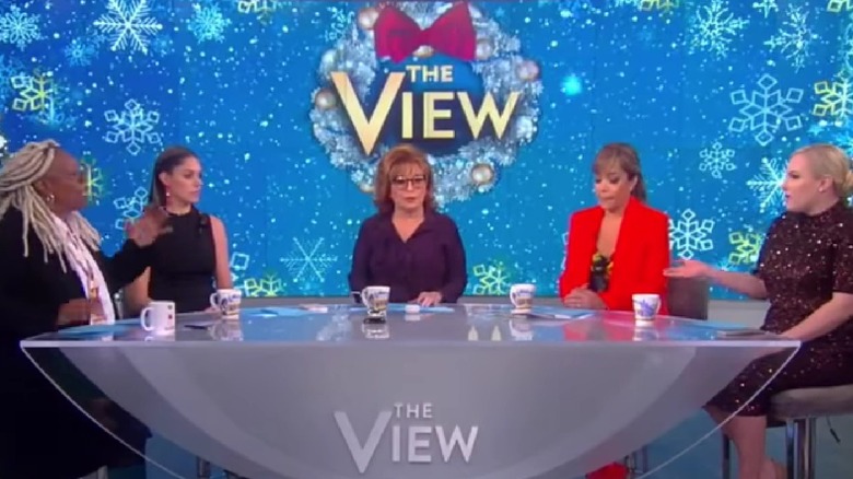 Whoopi Goldberg and Meghan McCain arguing 