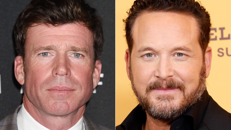 Side by side of Taylor Sheridan and Cole Hauser