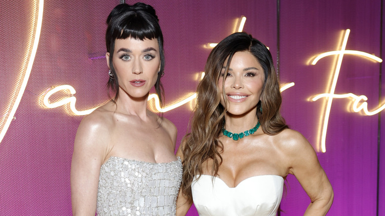 Katy Perry and Lauren Sanchez at a Vanity Fair Party