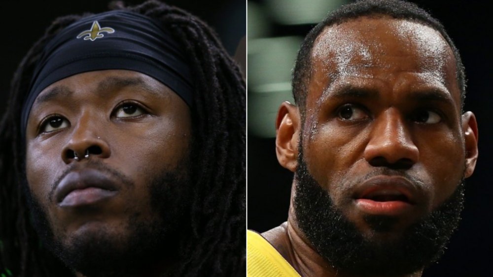 Alvin Kamara, LeBron James 