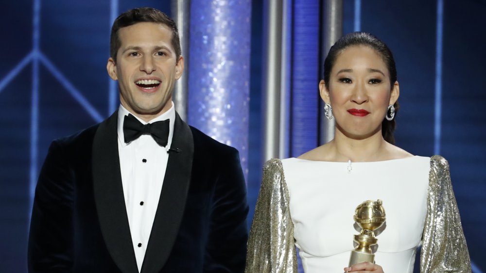 Andy Samberg and Sandra Oh