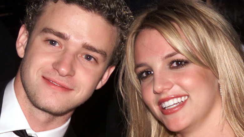 Justin Timberlake and Britney Spears smiling