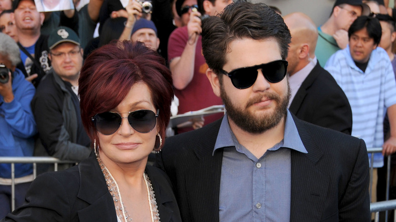 Sharon and Jack Osbourne in sunglasses