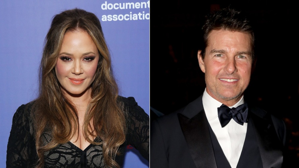 Leah Remini and Tom Cruise