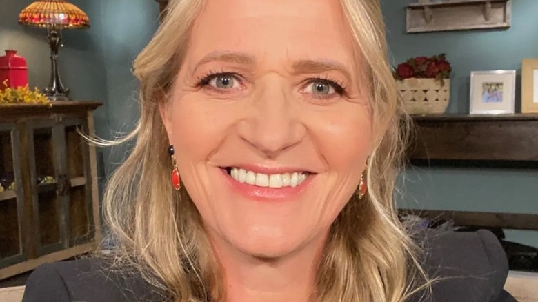 Christine Brown posing