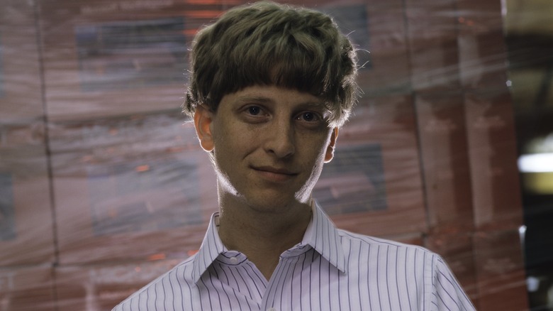 young bill gates in a button up