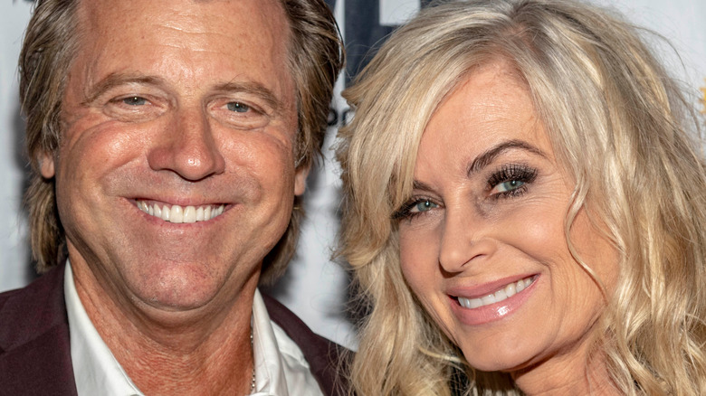 Eileen Davidson and Vincent Van Patten on the red carpet. 