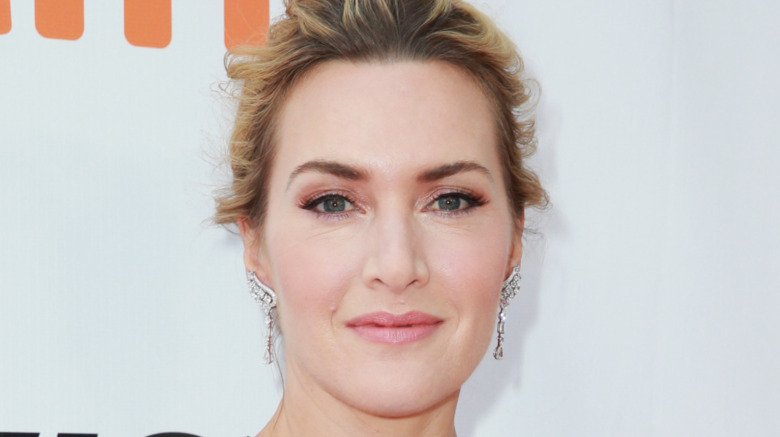 Kate Winslet wears diamond earrings