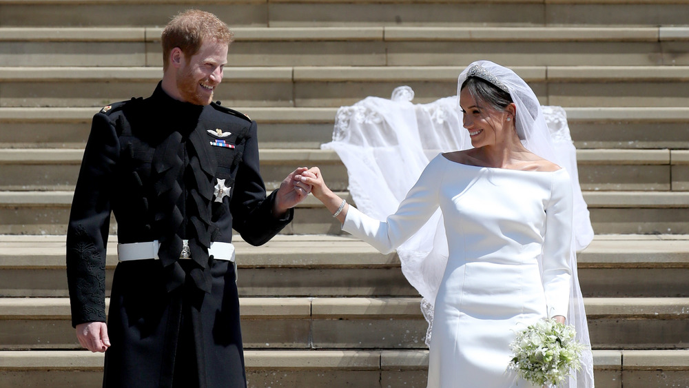 Prince Harry and Meghan Markle after wedding