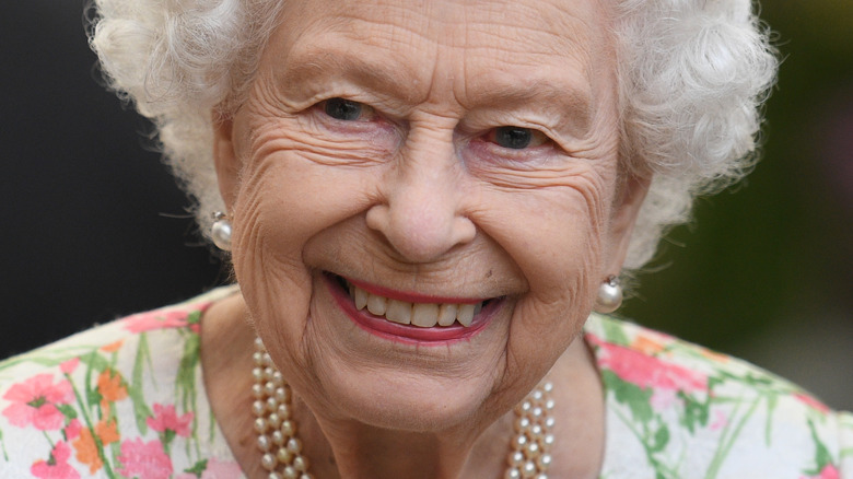 Queen Elizabeth smiling