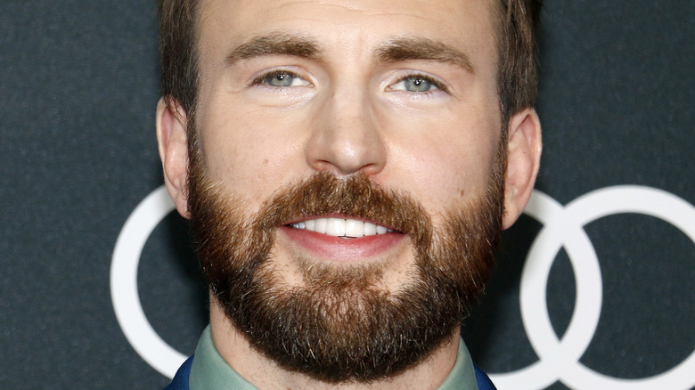 Chris Evans posing