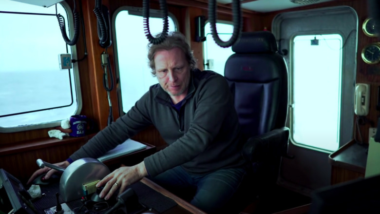 Captain Sig receiving news about the F/V Destination
