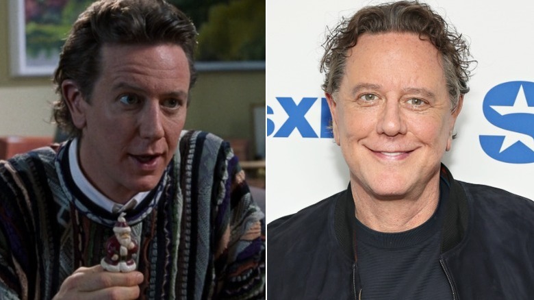 splitscreen of Judge Reinhold in The Santa Clause and at a recent event