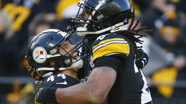 Pittsburg Steelers on the field 