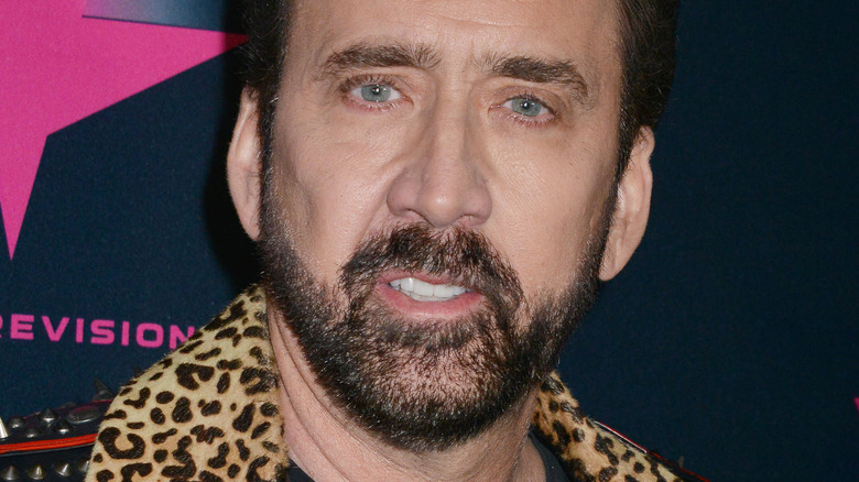 Nicolas Cage posing